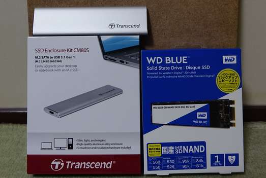 WD SSD M.2 1TB{USB3.1Xg[WLbg
