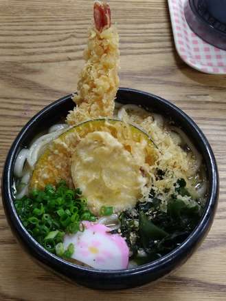 てんぷらうどん。