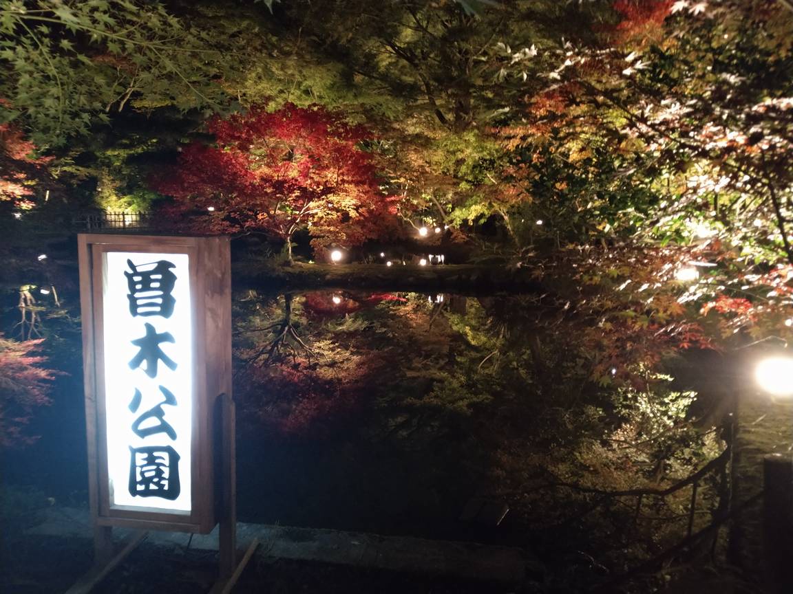 逆さ紅葉(曽木公園)その1(Motorola Moto G7 Plus)