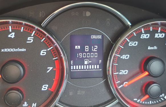 フォレスター総走行距離:190000km